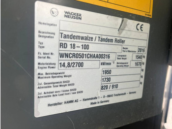 Каток WACKER NEUSON RD 18: фото 5