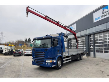 Автоманипулятор, Грузовик бортовой/ Платформа Scania G450 6x2 Hiab 122-4: фото 5