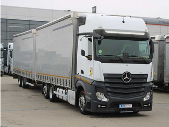 Новый Тентованный грузовик Mercedes-Benz Actros 2542, 6x2, EURO 6 + PANAV TV018M: фото 2
