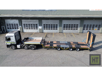 Низкорамный полуприцеп Meusburger 3-Achs-Tele-Semi mit 1 Paar Radmulden und hydr. Rampen: фото 3