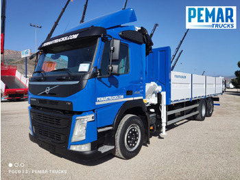 Грузовик бортовой/ Платформа, Автоманипулятор VOLVO FM 450 6X2 GRUA CAJA FIJA EURO 6: фото 2