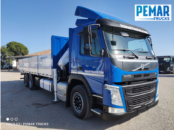 Грузовик бортовой/ Платформа, Автоманипулятор VOLVO FM 450 6X2 GRUA CAJA FIJA EURO 6: фото 4