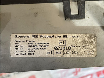 Приборная панель для Грузовиков MAN TGA - 81. 27202 - 6127: фото 3