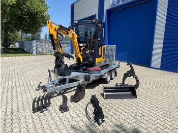 Мини-экскаватор, Прицеп Minibagger BK2000KSR + Tieflader + Zubehör *INKL.19% MWST*BERGER KRAUS*YANMAR*SCHWENKARM* VERSTELLFAHRWERK*: фото 5