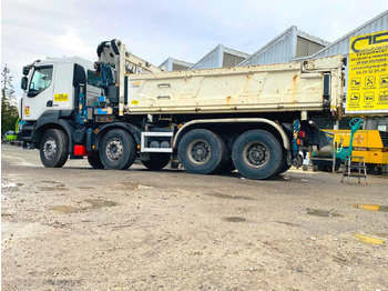 Самосвал, Автоманипулятор RENAULT KERAX 8x4 520 BIBENNE CIF GRUE CORMACH: фото 3