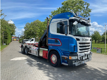 Грузовик-контейнеровоз/ Сменный кузов, Автоманипулятор Scania R480 with hiab hookloader and hiab 262 EP5 with remote crane 2019: фото 4