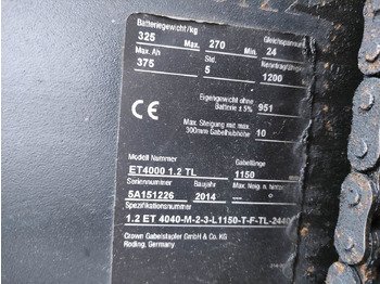 Штабелер Crown ET4000 1.2TL (Doppelstock): фото 5