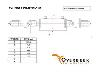 Гидравлика Atlas AR 75 - Tilt cylinder/Kippzylinder/Nijgcilinder: фото 4