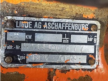 Гидравлика для Строительной техники Atlas -Linde BPV70R-Drive pump/Fahrpumpe/Rijpomp: фото 5