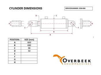 Гидравлика Atlas - Tilt cylinder/Kippzylinder/Nijgcilinder: фото 4