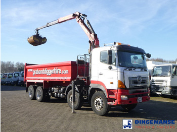 Автоманипулятор Hino FY1EUKA 8x4 tipper RHD + Palfinger E120L + grapple: фото 5