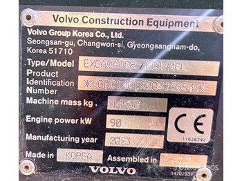 Гусеничный экскаватор VOLVO EC140EL