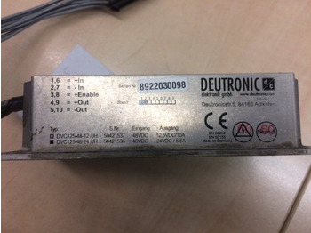 Электрическая система для Погрузочно-разгрузочной техники Deutronic DVC125-48-24 Converter: фото 2