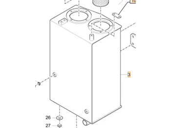 Бак для гидравлической жидкости CASE