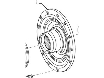 Ось и запчасти CASE