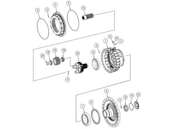 Ось и запчасти CASE