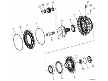 Ось и запчасти CASE