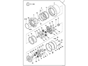 Бортовой редуктор CASE