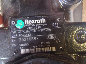 Гидравлический насос для Строительной техники Rexroth A4FO28/32R-NSC12K01 - V4843520: фото 3