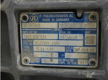 Коробка передач для Грузовиков MAN Gearbox & Clutch Parts Versnellingsbak 12AS2130TD: фото 3