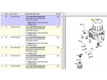 Тормозной клапан для Грузовиков ECTS.ELECTRONIC AIR-PROCESSING UNIT EAPU HALDEX ACTROS MP4: фото 4
