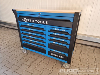 Оборудование для гаражей/ Мастерских Unused NORTH-TOOL JUMBO-PRO 12 Drawer Tool Cabinet,  Professional Tools: фото 3