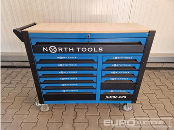 Оборудование для гаражей/ Мастерских Unused NORTH-TOOL JUMBO-PRO 12 Drawer Tool Cabinet,  Professional Tools: фото 4