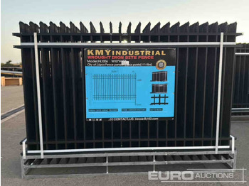 Новый Инструмент/ Оборудование Unused 2025 KMY Industrial Iron Site Fence, Qty (20 of) Fence Panels, (20 of) Posts (W10XH6') Powder Coated Surface: фото 2