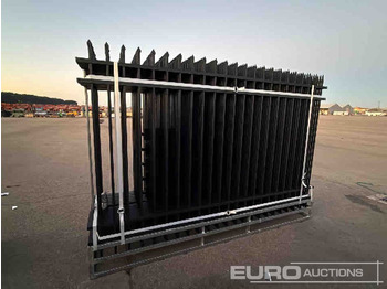 Новый Инструмент/ Оборудование Unused 2025 KMY Industrial Iron Site Fence, Qty (20 of) Fence Panels, (20 of) Posts (W10XH6') Powder Coated Surface: фото 5
