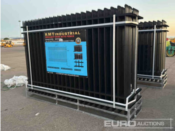 Новый Инструмент/ Оборудование Unused 2025 KMY Industrial Iron Site Fence, Qty (20 of) Fence Panels, (20 of) Posts (W10XH6') Powder Coated Surface: фото 3