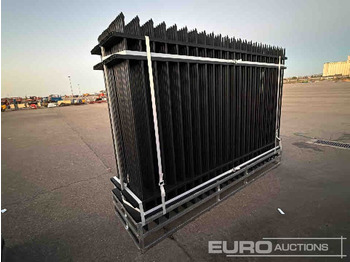 Новый Инструмент/ Оборудование Unused 2025 KMY Industrial Iron Site Fence, Qty (20 of) Fence Panels, (20 of) Posts (W10XH6') Powder Coated Surface: фото 4