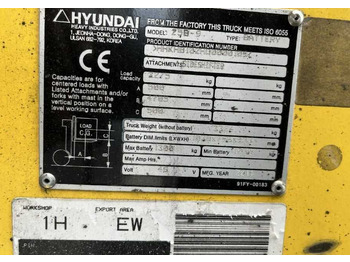 Электропогрузчик Hyundai 25B-9: фото 4 Электропогрузчик Hyundai 25B-9: фото 4