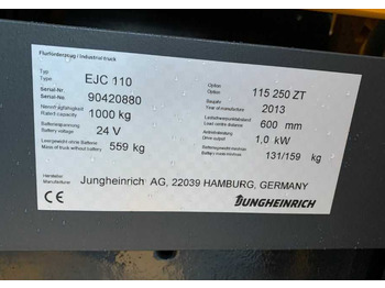 Штабелер Jungheinrich EJC110: фото 4