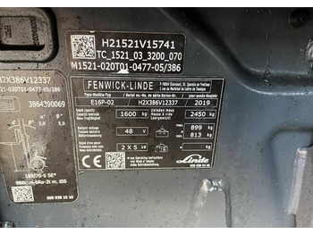 Электропогрузчик Linde E16P-02: фото 3 Электропогрузчик Linde E16P-02: фото 3