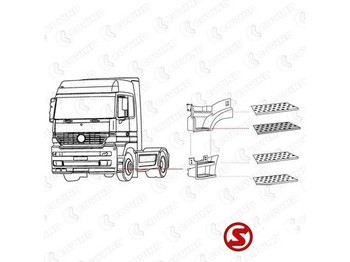 Новый Боковая подножка для Грузовиков Mercedes-Benz Trede actros mp1 - 2 - 3 mega space l + r: фото 2