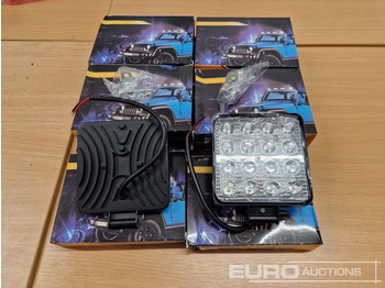 Оборудование для гаражей/ Мастерских Unused LED Work Lights, 48w, 12V/24V, Adjustable Bracket, IP67 Waterproof, 6000k White (10 of): фото 2