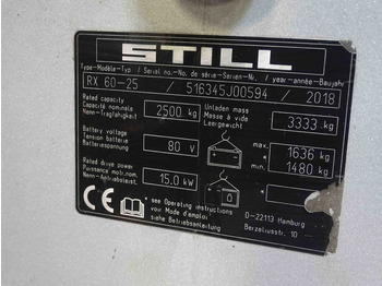 Электропогрузчик STILL RX60-25: фото 5 Электропогрузчик STILL RX60-25: фото 5