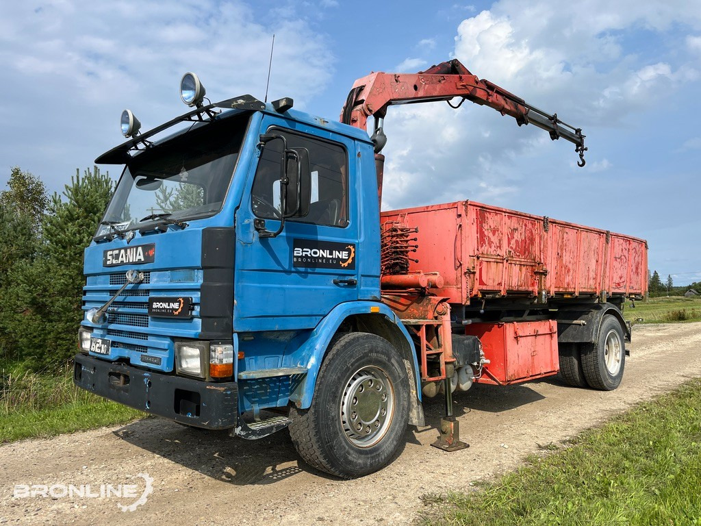 1984 SCANIA G82ML 54PA Tipper + HMF crane - Самосвал, Автоманипулятор: фото 1 1984 SCANIA G82ML 54PA Tipper + HMF crane - Самосвал, Автоманипулятор: фото 1