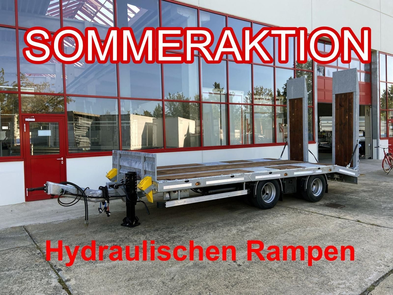 Möslein 21 t Tandemtieflader, hydr. Rampen, NEU - Низкорамный прицеп: фото 1 Möslein 21 t Tandemtieflader, hydr. Rampen, NEU - Низкорамный прицеп: фото 1