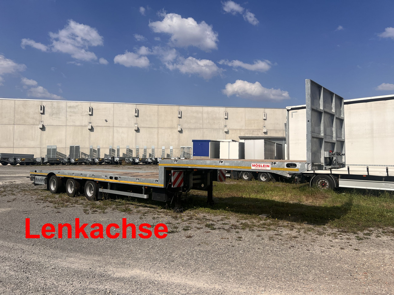 Möslein ST 3 Plato 8,7 3 Achs Satteltieflader Plato 45 t GGfür Fertigteile, Baumaschinen - Низкорамный полуприцеп: фото 1 Möslein ST 3 Plato 8,7 3 Achs Satteltieflader Plato 45 t GGfür Fertigteile, Baumaschinen - Низкорамный полуприцеп: фото 1