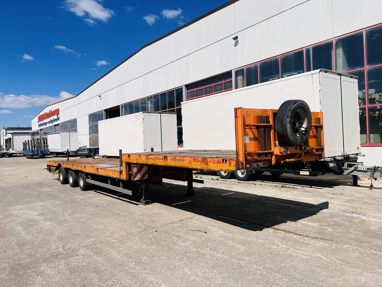 Möslein STO 3 Schwebheim 3 Achs Satteltieflader Plato 45 t GGfür Fertigteile, Baumaschinen oder Container - Низкорамный полуприцеп: фото 3 Möslein STO 3 Schwebheim 3 Achs Satteltieflader Plato 45 t GGfür Fertigteile, Baumaschinen oder Container - Низкорамный полуприцеп: фото 3