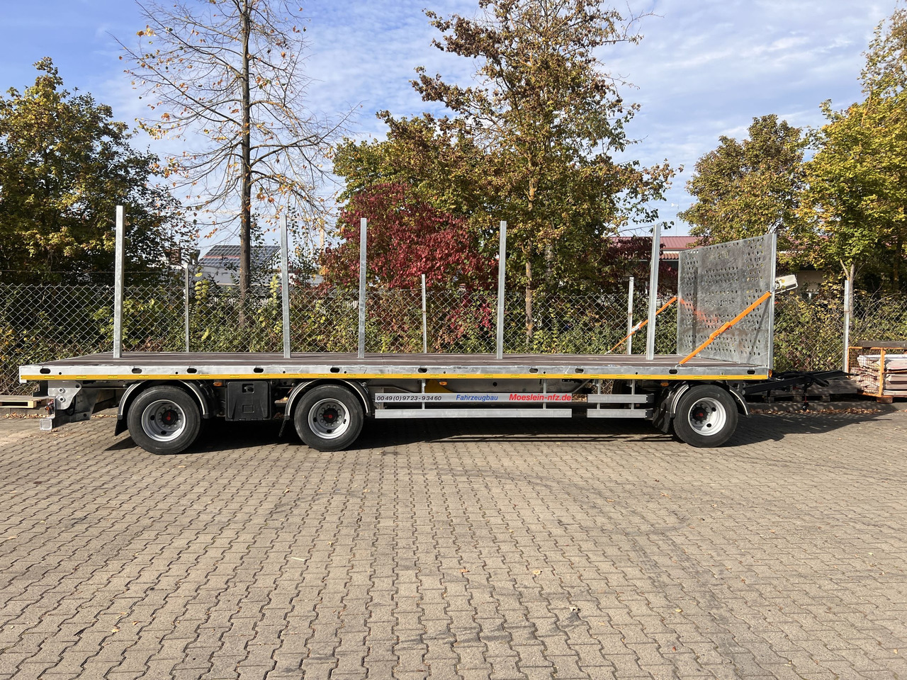 Новый Прицеп бортовой/ Платформа Möslein T 3 Plato 9 m  3 Achs Jumbo- Plato- Anhänger 9 m, Mega: фото 8