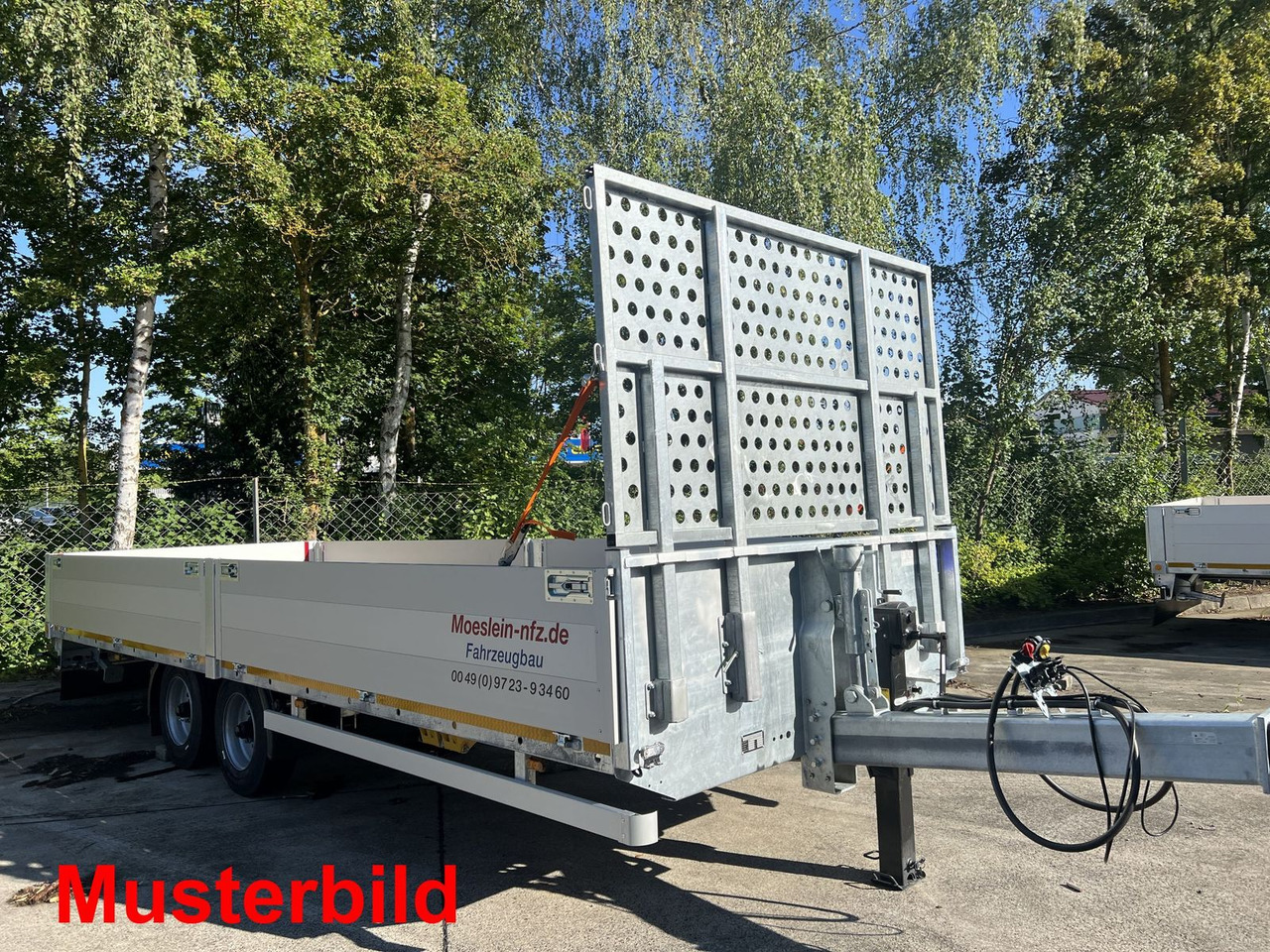 Прицеп бортовой/ Платформа Möslein  Tandem- Pritschenanhänger- Tieflader: фото 16