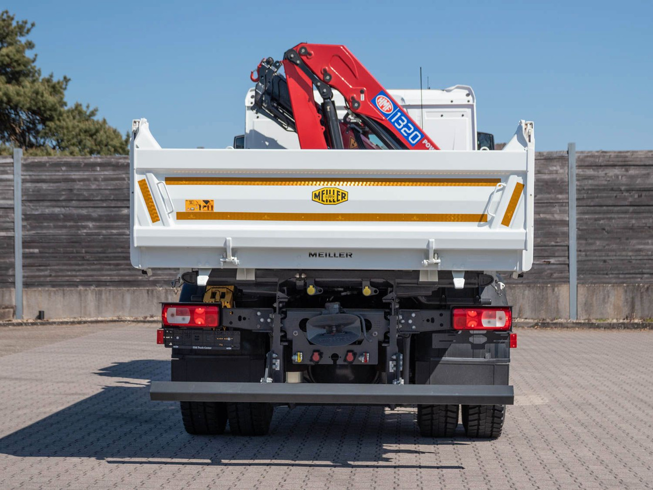 Новый Автоманипулятор, Самосвал DAF FA XDC 370 Krankipper DAF XDC 370 FA Meiller Krankipper HMF: фото 9