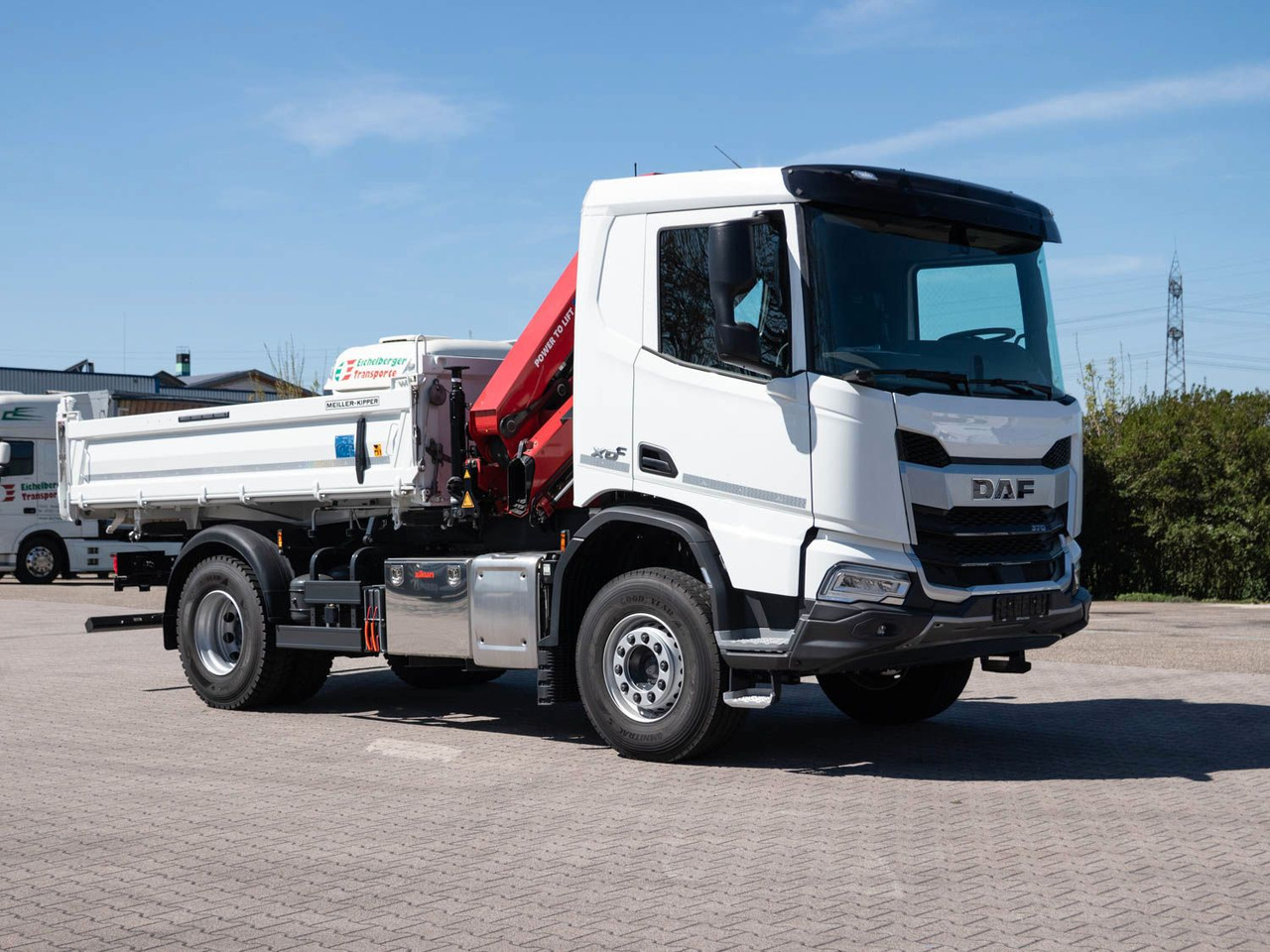 Новый Автоманипулятор, Самосвал DAF FA XDC 370 Krankipper DAF XDC 370 FA Meiller Krankipper HMF: фото 7