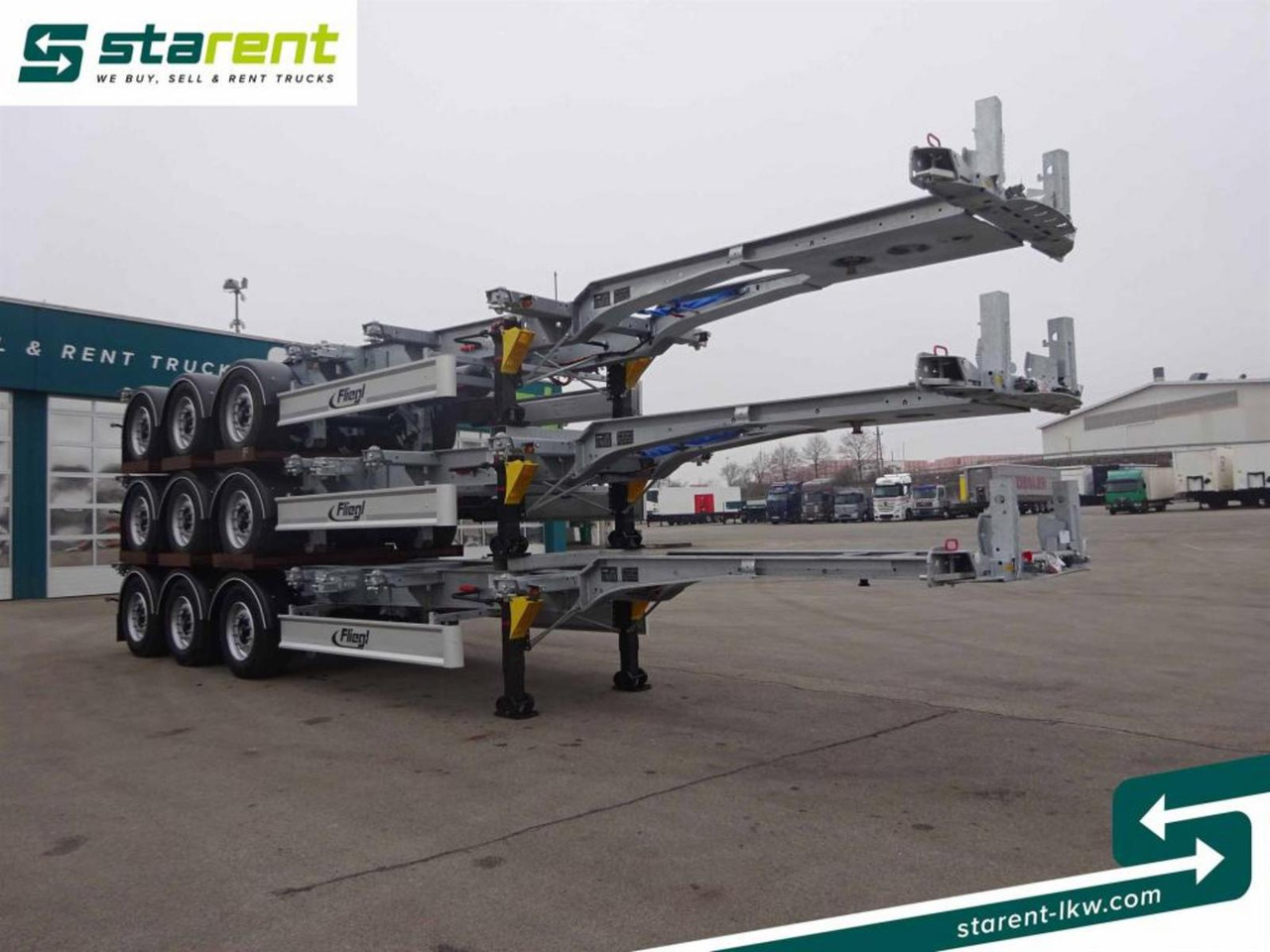 Fliegl Containerchassis ADR, 1x20 / 2x20 / 1x30 / 1x40 - Полуприцеп-контейнеровоз/ Сменный кузов: фото 3 Fliegl Containerchassis ADR, 1x20 / 2x20 / 1x30 / 1x40 - Полуприцеп-контейнеровоз/ Сменный кузов: фото 3