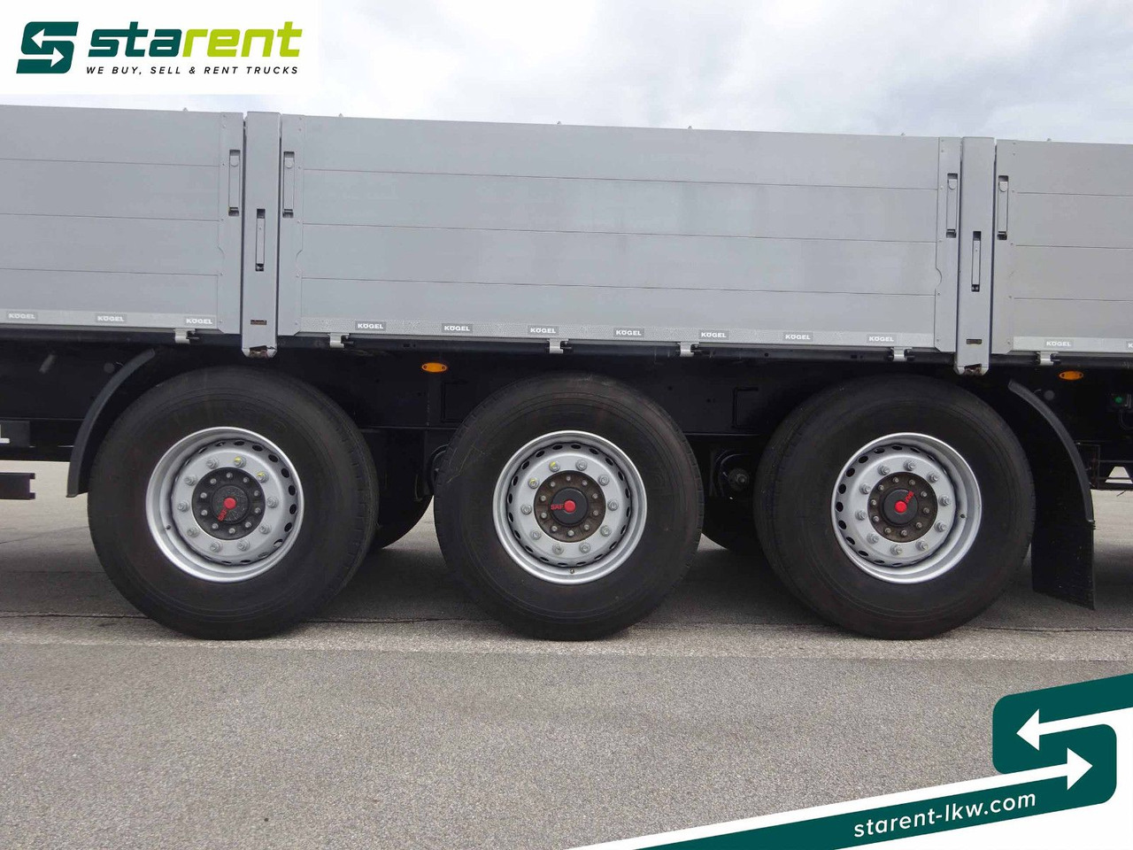 Полуприцеп бортовой/ Платформа Kögel Baustofftrailer, Liftachse, Lenkachse: фото 23