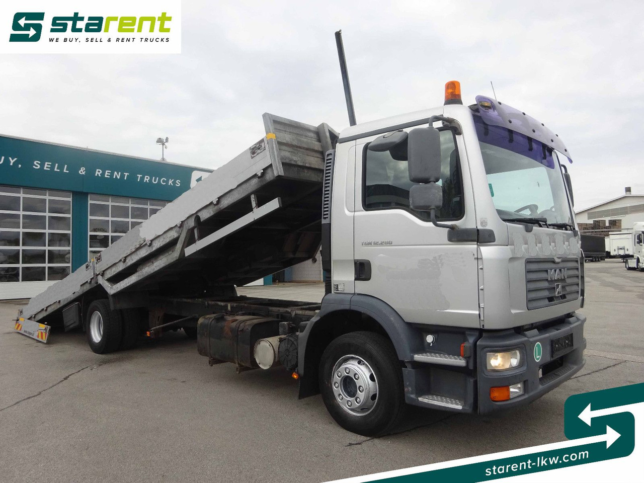 MAN TGM 12.280, Fahrzeugtransporter, kippbar - Эвакуатор: фото 2 MAN TGM 12.280, Fahrzeugtransporter, kippbar - Эвакуатор: фото 2