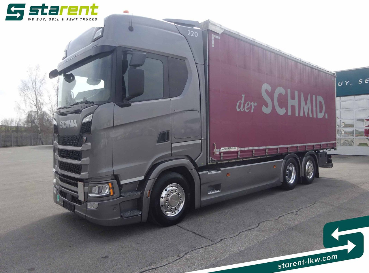 Scania S500 Planen Aufbau Schwarzmüller 6x2, Standklima - Тентованный грузовик: фото 1 Scania S500 Planen Aufbau Schwarzmüller 6x2, Standklima - Тентованный грузовик: фото 1