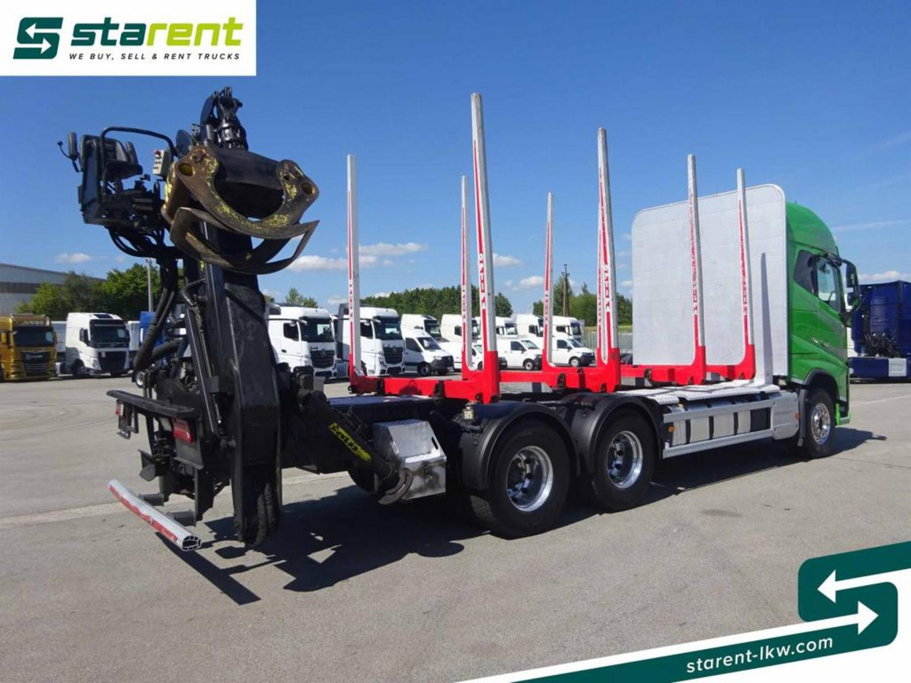 Volvo FH16 750 6x4 Holzaufbau mit Kran (Tajfun LIV120Z) - Лесовоз: фото 5 Volvo FH16 750 6x4 Holzaufbau mit Kran (Tajfun LIV120Z) - Лесовоз: фото 5